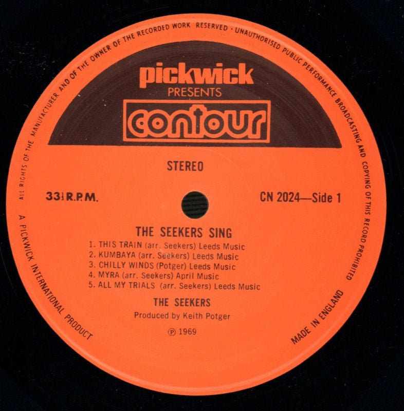 Sing-Contour-Vinyl LP-VG/Ex