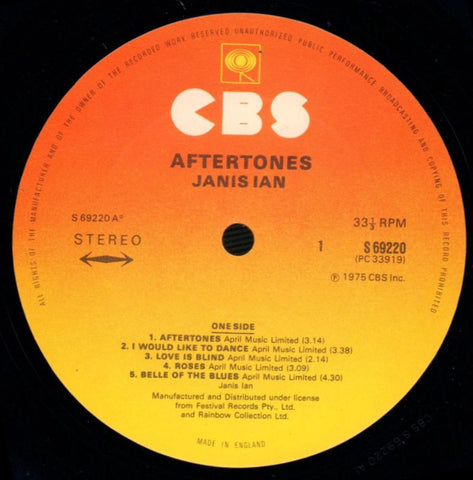 Aftertones-CBS-Vinyl LP-Ex/NM