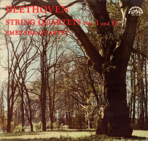 BeethovenString Quartets Nos.1 and 11/ Smetana-Supraphon-Vinyl LP-VG+/NM