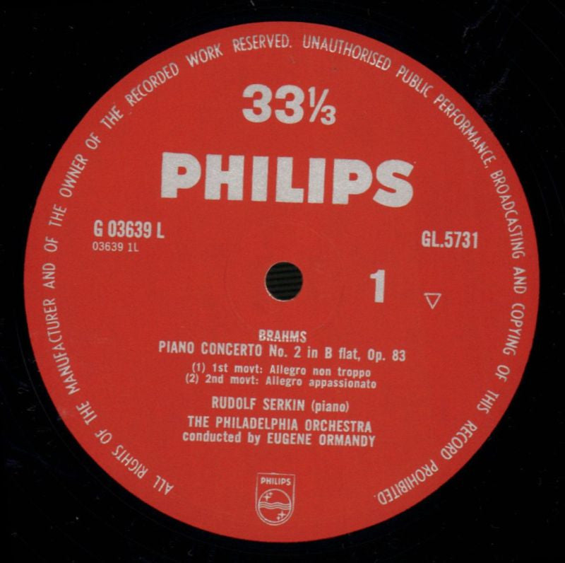 Piano Concerto No.2/ Eugene Ormandy-Philips-Vinyl LP-Ex/NM