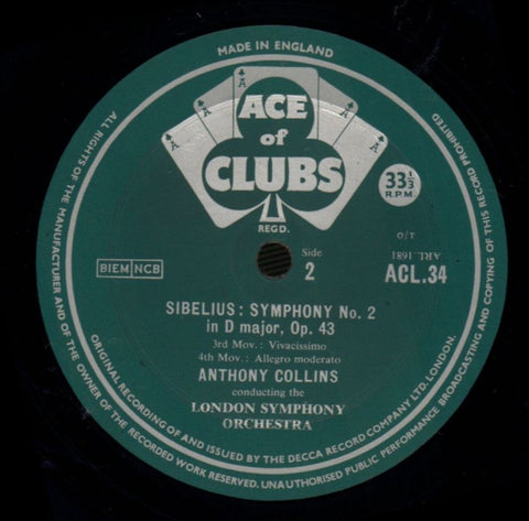 Symphony No.2/ Anthony Collins-Decca-Vinyl LP-Ex-/NM