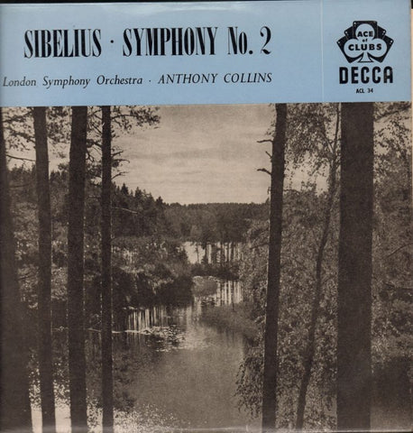 SibeliusSymphony No.2/ Anthony Collins-Decca-Vinyl LP-Ex-/NM