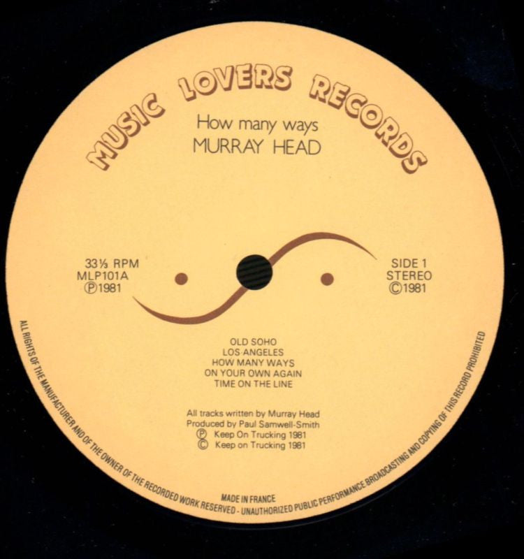 How Many Ways-Music Lovers-Vinyl LP-VG/VG