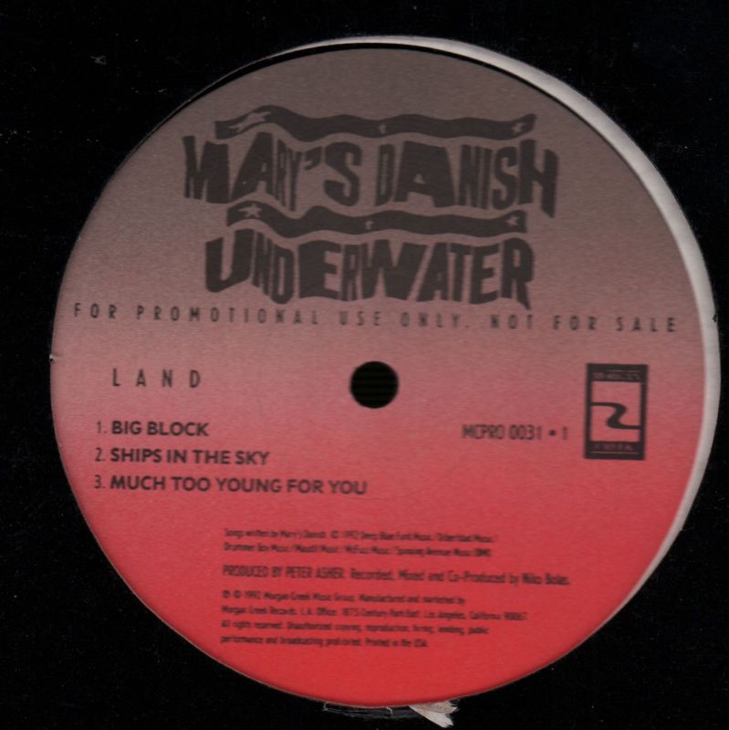 Underwater EP-Morgan Creek Records-12" Vinyl-VG/Ex