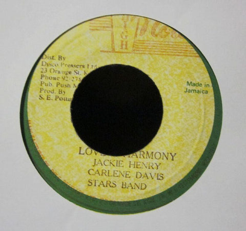 Jackie Henry Carlene Davis Stars Band-LOVE HARMONY-7" Vinyl