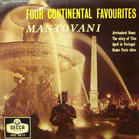 Mantovani-Four Continental Favourites-Decca-7" Vinyl P/S