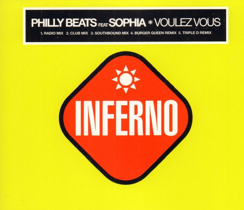 Philly Beats Ft. Sophia-Voulez Vous-Inferno-CD Single-New