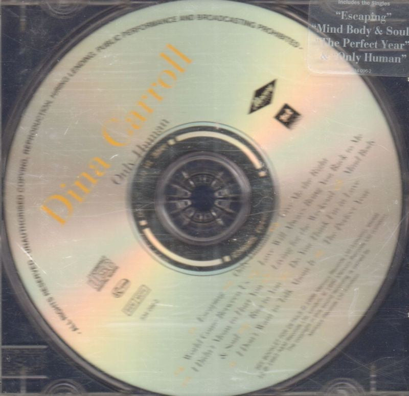 Dina CarrollOnly Human-Mercury-CD Album-Very Good