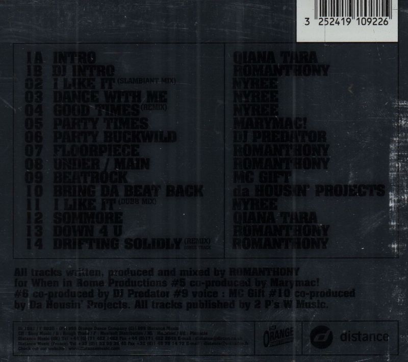 Live In The Mix-Distance-CD Album-Very Good