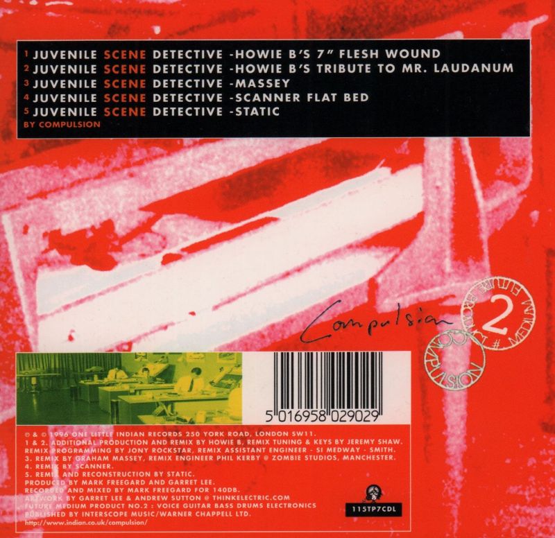 Juvenile Scene Detective-One Little Indian-CD Single-New