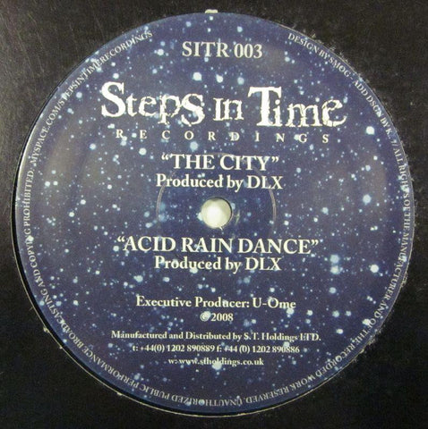DLX-The City/Acid Rain Dance-Steps In Time Recordings-12" Vinyl