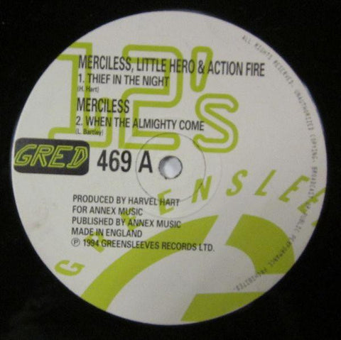 H.Hart/L.Bartley-Merciless, Little Hero & Action Fire-Greensleeves-12" Vinyl