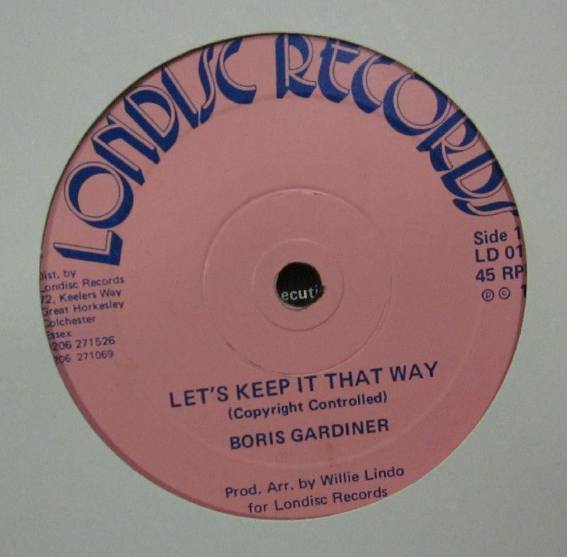 Boris Gardiner-Let's Keep It That Way-Londisc-12" Vinyl