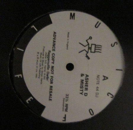 Asher D & Misty-Raggamuffin Darlin'-Music Of Life-12" Vinyl