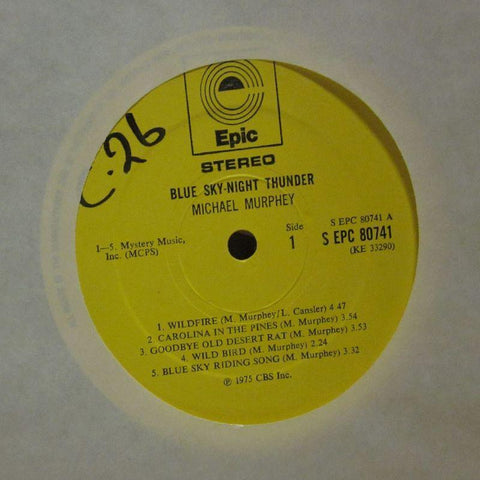 Michael Martin Murphey-Blue Sky-Night Thunder-Epic-Vinyl LP