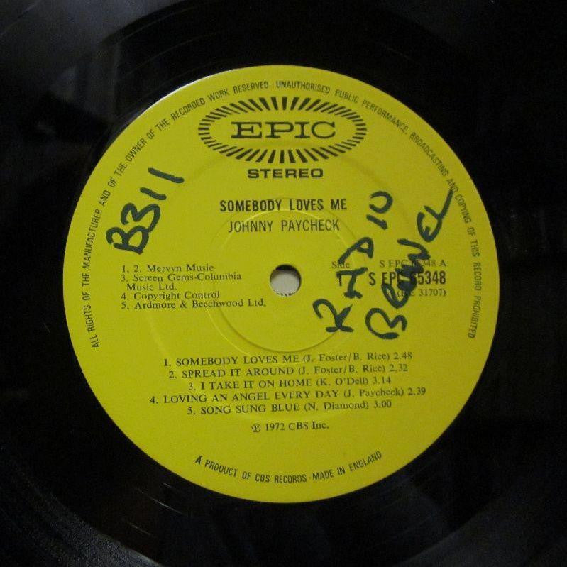 Johnny Paycheck-Somebody Loves Me-Epic-Vinyl LP