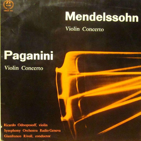Mendelssohn/Paganini-Violin Concertos-Concert Hall-Vinyl LP