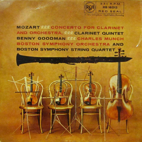 Mozart-Concert For Clarinet-RCA Red Seal-Vinyl LP