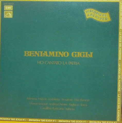 Gigli-Ho Cantato La Patria-HMV-Vinyl LP Gatefold
