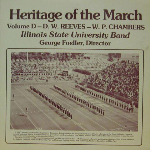 Illinois State University Band-Heritage Of The March: Volume D-Vinyl LP