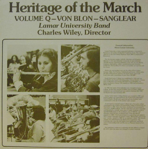 Lamar University Band-Heritage Of The March: Volume Q-Vinyl LP