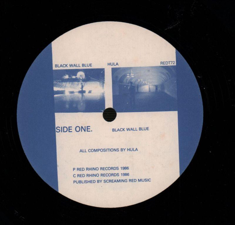 Black Wall Blue-Red Rhino-12" Vinyl P/S-VG/NM