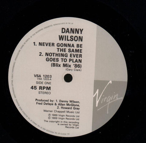 Never Gonna Be The Same-Virgin-10" Vinyl-Ex/Ex