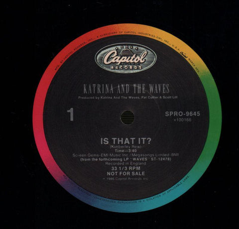 Is That It?-Capitol-12" Vinyl-Ex/Ex+