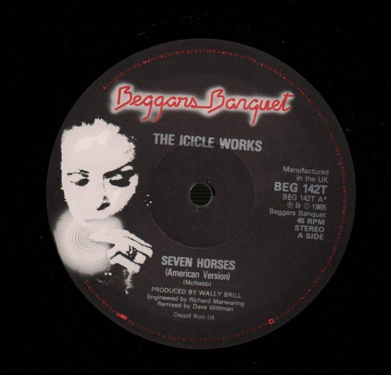 Seven Horses-Beggars Banquet-12" Vinyl P/S-Ex/NM