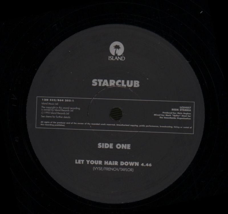 Let Your Hair Down-Island-12" Vinyl P/S-VG+/Ex