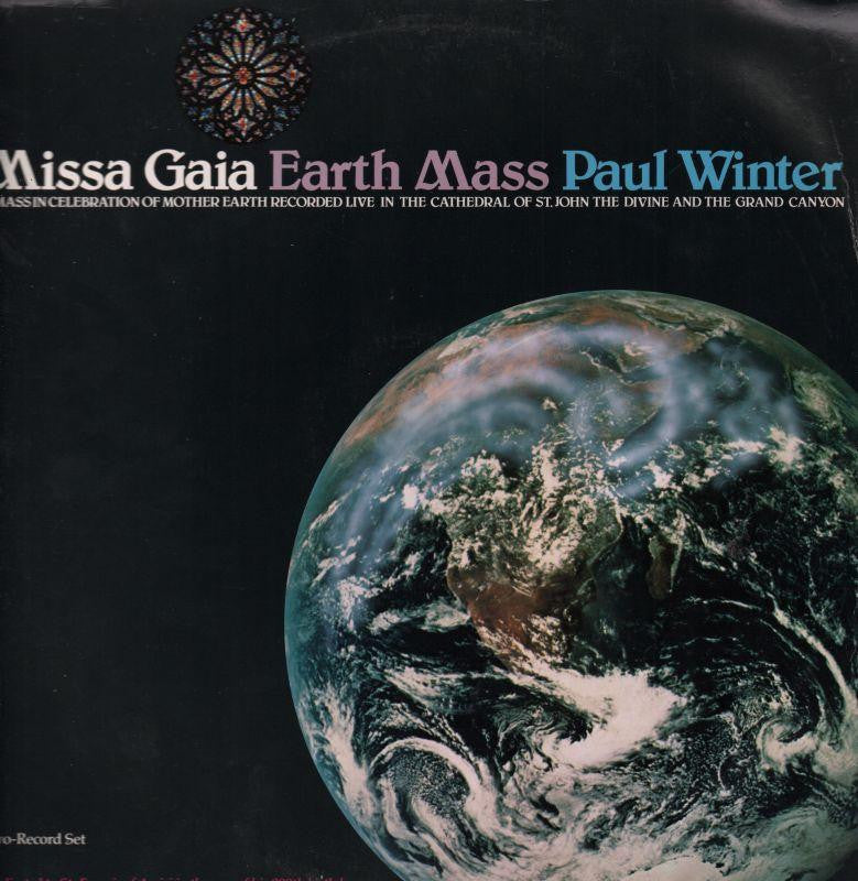 Paul Winter-Missa Gaia Earth Mass-Living Music-2x12" Vinyl LP Gatefold-VG/VG+