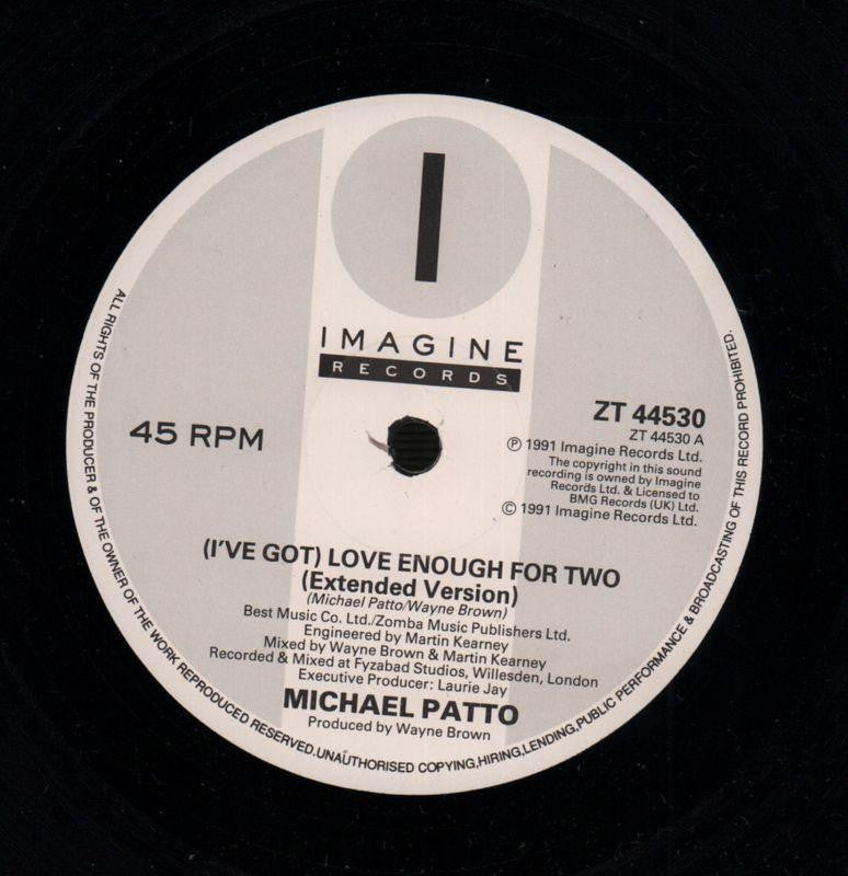 Love Enough For Two-Imagine-12" Vinyl P/S-VG/VG