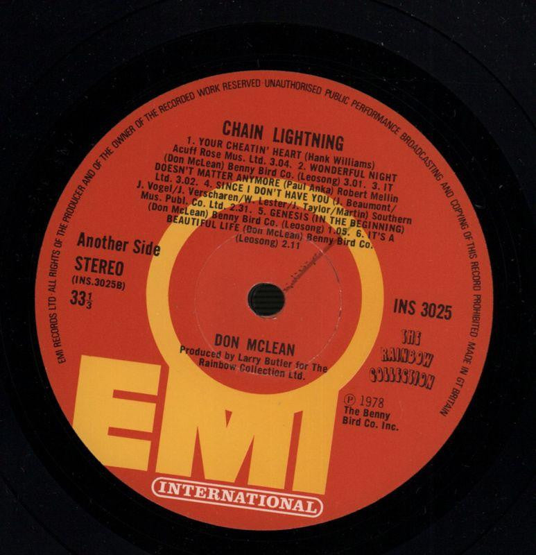 Chain Lighting-EMI-Vinyl LP-Ex/VG