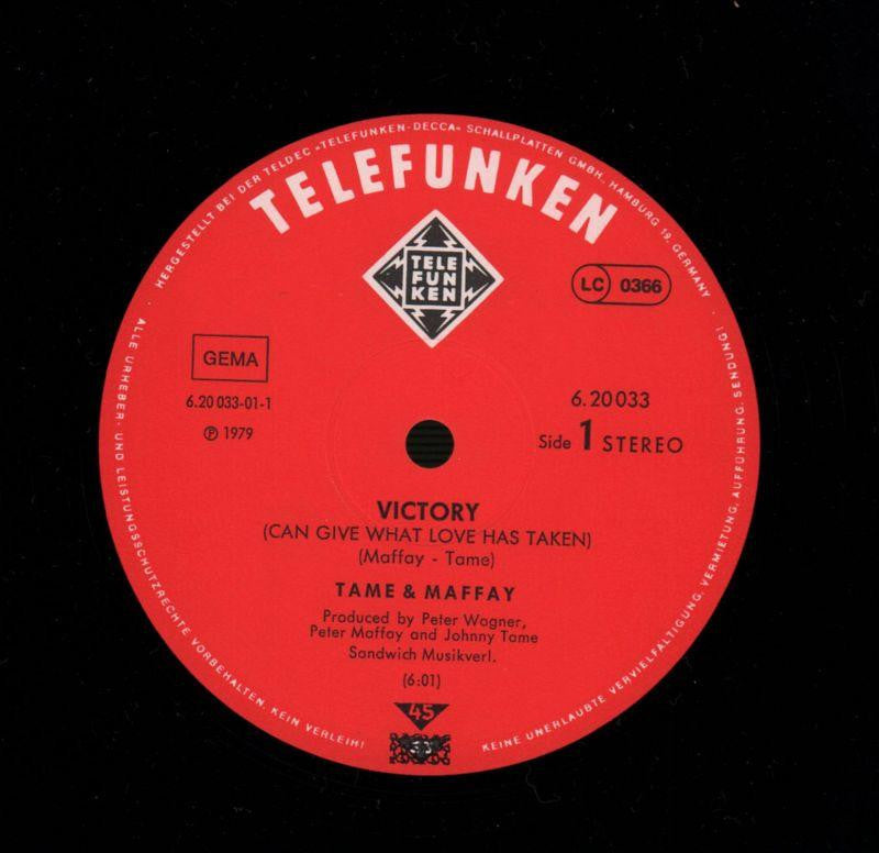 Victory-Telefunken-12" Vinyl P/S-VG/Ex