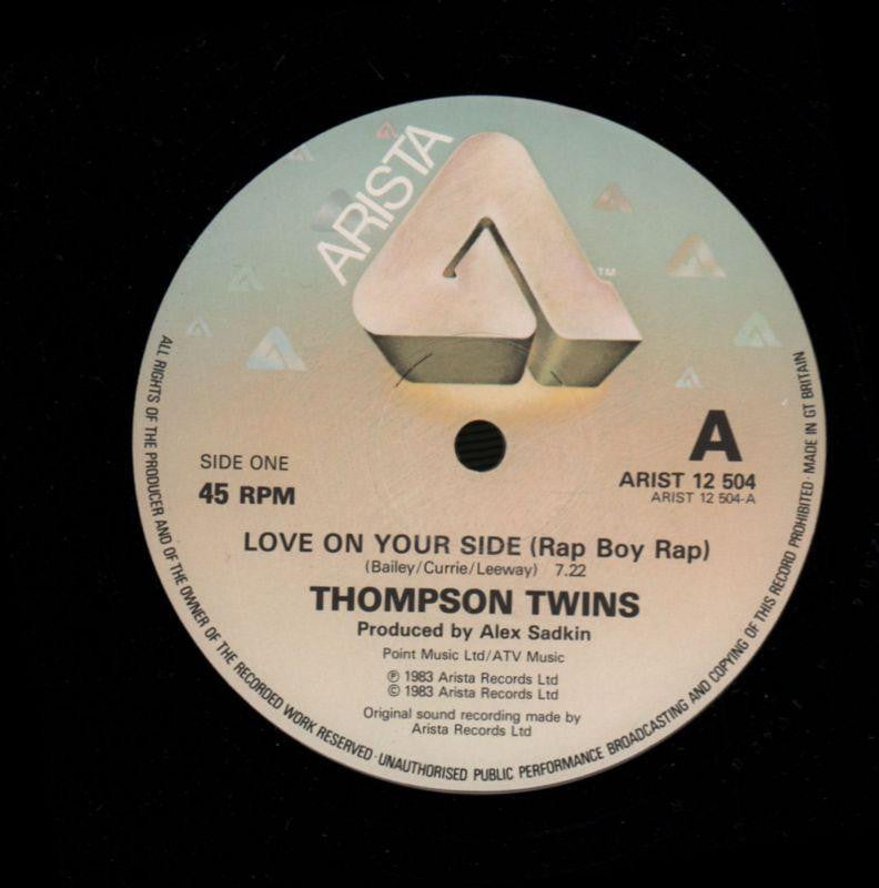 Love On Your Side-Arista-12" Vinyl P/S-VG/VG