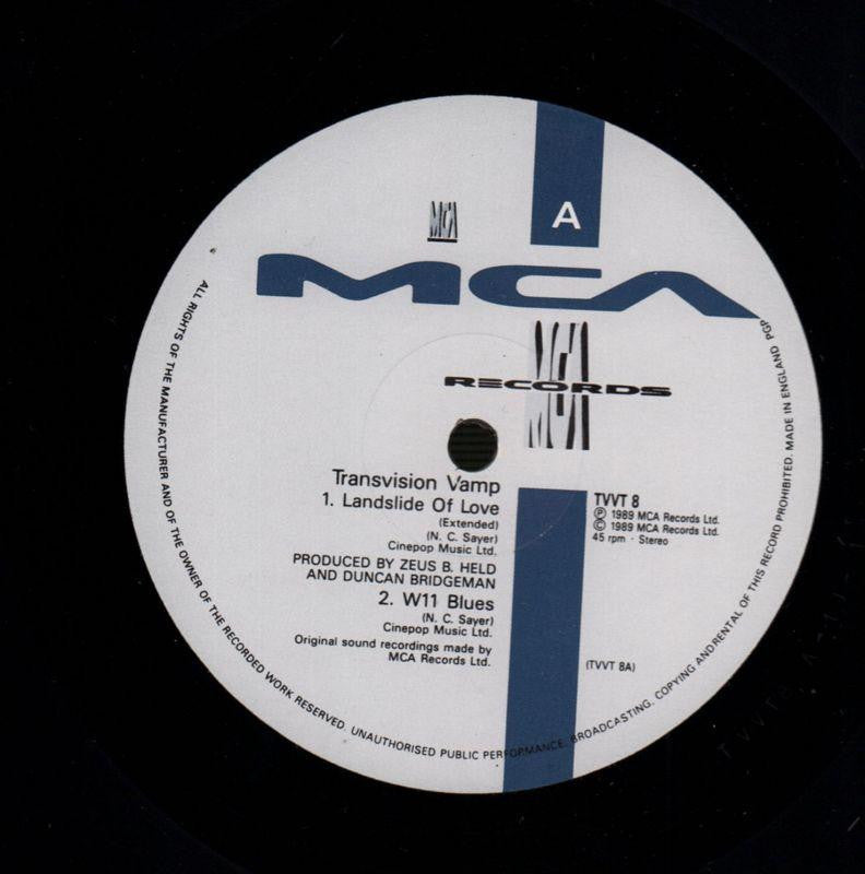 Landslide Of Love-MCA-12" Vinyl P/S-VG/NM