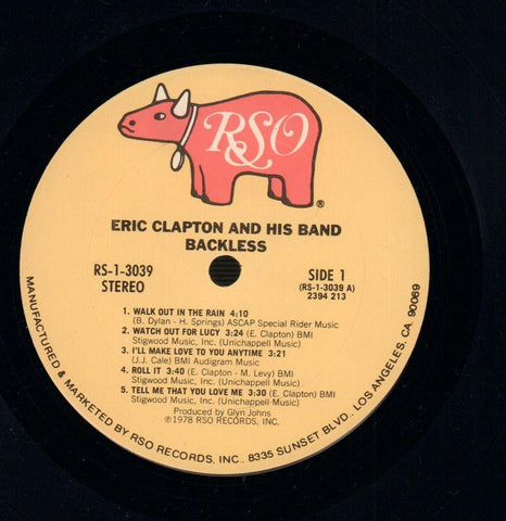 Backless-RSO-Vinyl LP Gatefold-VG+/VG