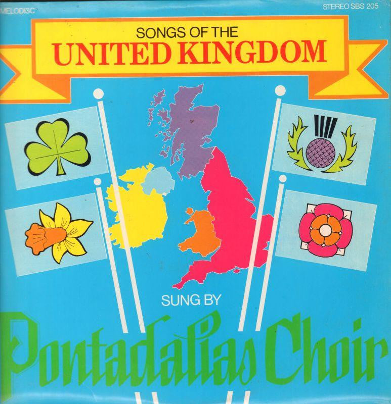 The Pontardulais Male Choir-Songs Of The United Kingdom-Melodisc-Vinyl LP-VG+/NM