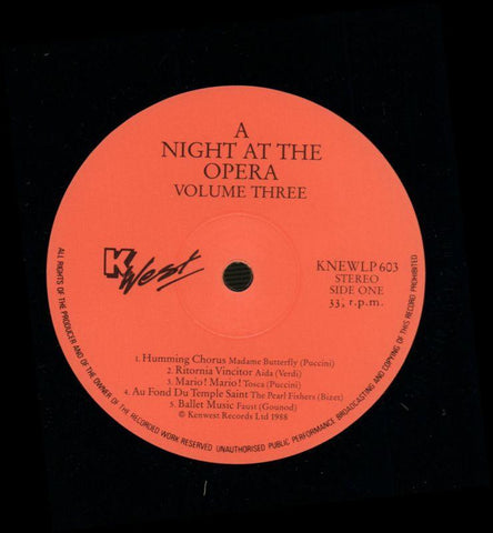A Night At The Opera Volume Three-Kenwest-Vinyl LP-VG/Ex