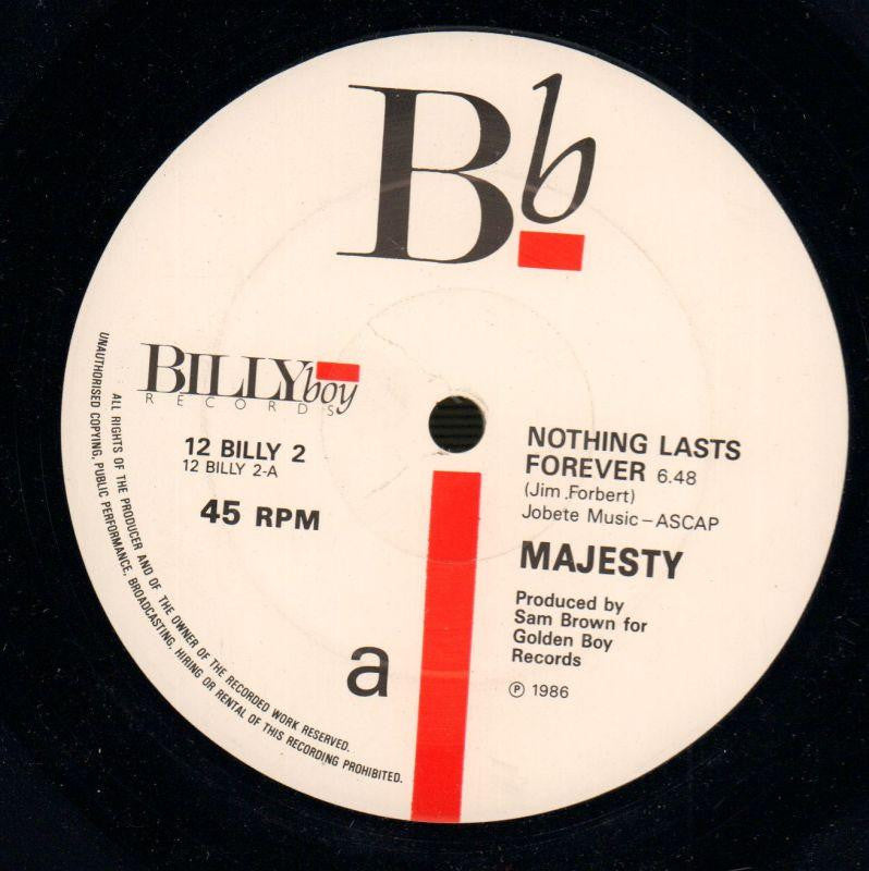 Majesty-Nothing Lasts Forever-Billy Boy-12" Vinyl-VG/VG