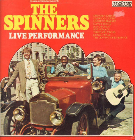 The Spinners-Live Performance-Contour-Vinyl LP