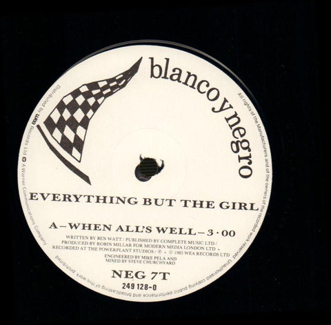 When All's Well-Blanco Y Negro-12" Vinyl P/S-Ex-/NM