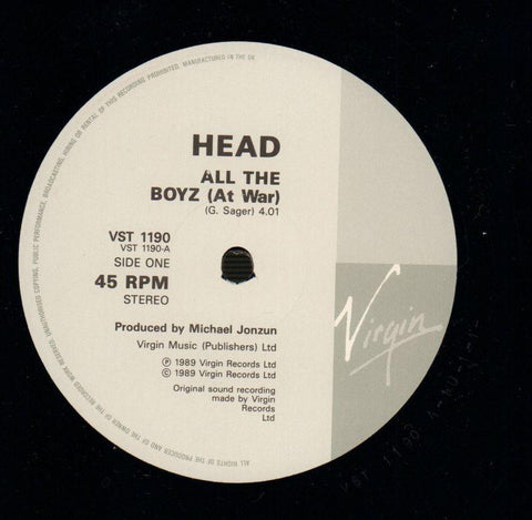 All The Boyz-Virgin-12" Vinyl P/S-VG+/VG+