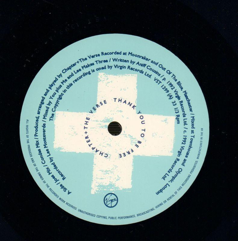 Thank You To Be Free-Virgin-12" Vinyl P/S-VG+/Ex