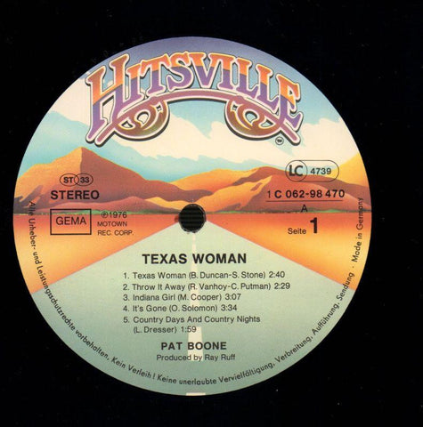 Texas Woman-Hitsville-Vinyl LP-VG/NM