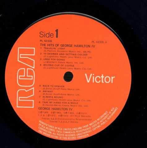 The Hits Of-RCA-Vinyl LP-Ex/Ex