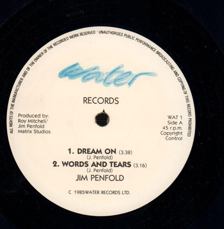 Dream On-Water-12" Vinyl P/S-VG/VG