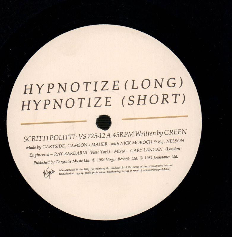Hypnotize-Virgin-12" Vinyl P/S-VG/VG