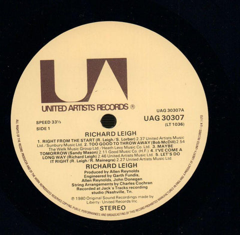 Richard Leigh-United Artist-Vinyl LP-VG/Ex