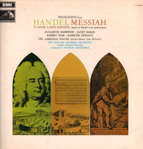 Handel-Messiah Harwood/Baker/Tear-HMV-Vinyl LP